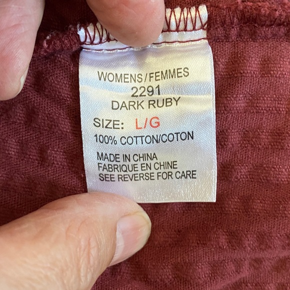 Women’s Woolrich Kinsdale Corduroy Burgundy Full Zip Jacket, Pockets! Size L - Picture 15 of 17